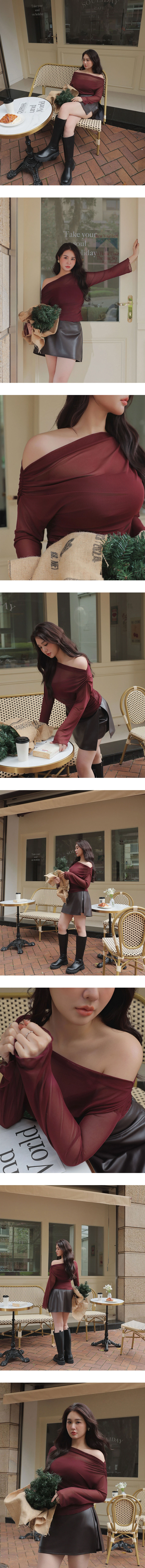 Sheer Off Shoulder Mesh Long Sleeve Top with Matching Bandeau Padded Bra Top Set Wear Sheer Off Shoulder Mesh Long Sleeve Top with Matching Bandeau Padded Bra Top Set Wear