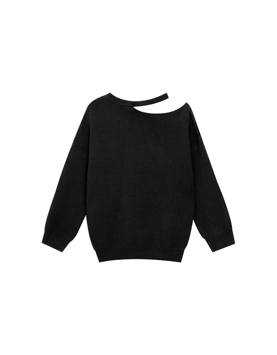 Halter Neck Hollow Knit Top