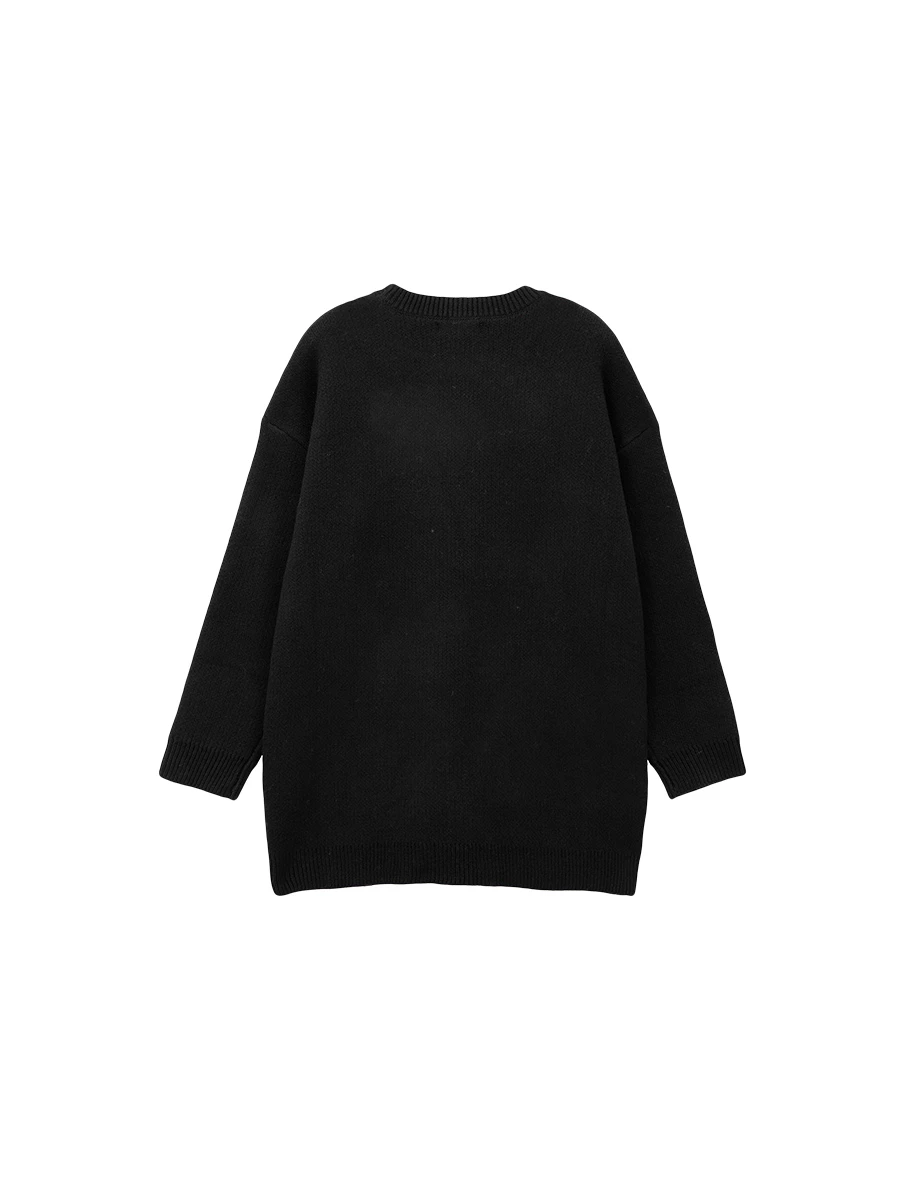 CNY MAZU BOBE Graphic Oversized Knit Sweater