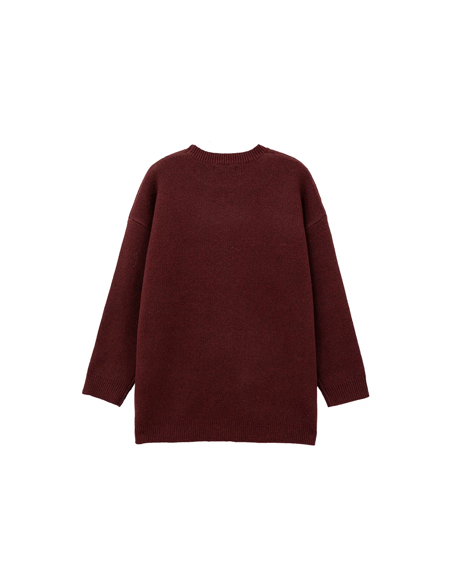 CNY MAZU BOBE Graphic Oversized Knit Sweater
