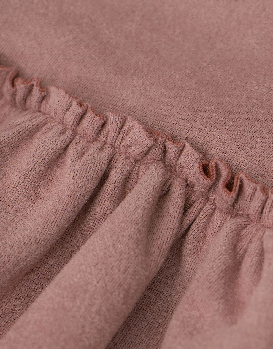 Tiered Ruffle Mini Skirt with Waist Panel Detail