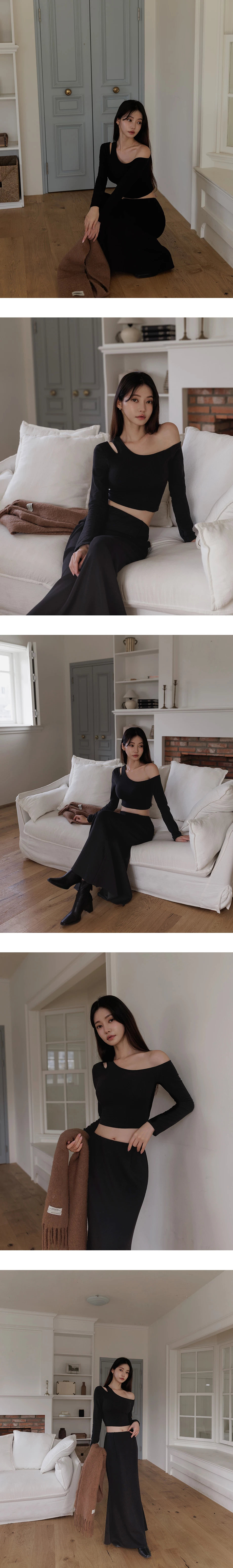 WARM↑UP薄感好身材 不對稱領單肩挖空長袖短版發熱BRA TOP WARM↑UP薄感好身材 不對稱領單肩挖空長袖短版發熱BRA TOP