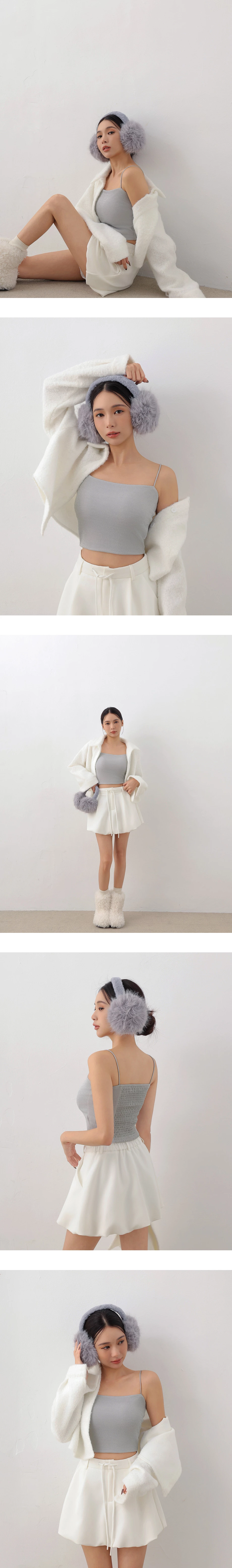 Soft Shimmer Spaghetti Strap Cropped Padded Camisole Bra Top