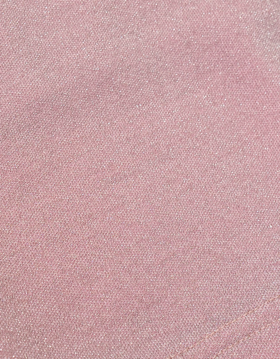 Soft Shimmer Spaghetti Strap Cropped Padded Camisole Bra Top