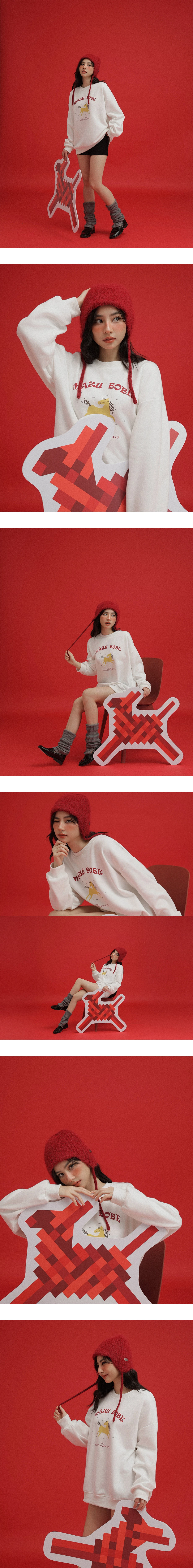 CNY MAZU BOBE Graphic Crewneck Sweatshirt