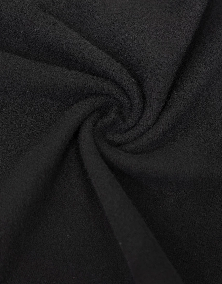 Fleece Lined U Neck Long Sleeve Top And Ruched Bandeau Padded Bra Top Set Wear