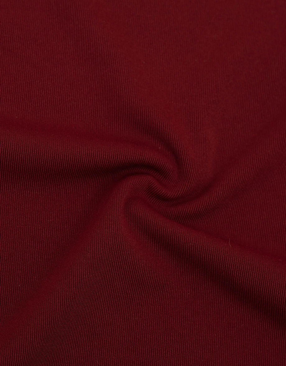 Crew Neck Side Ruched Stretch Long Sleeve Crop Top