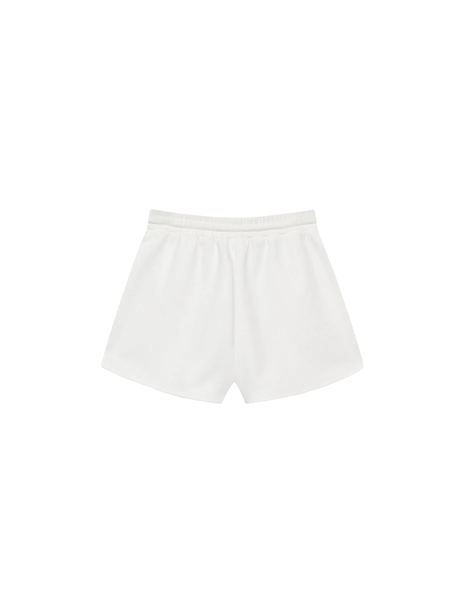 【Ling Cheng Design】Comfy Daily Drawstring Elastic Waist Shorts with Pockets