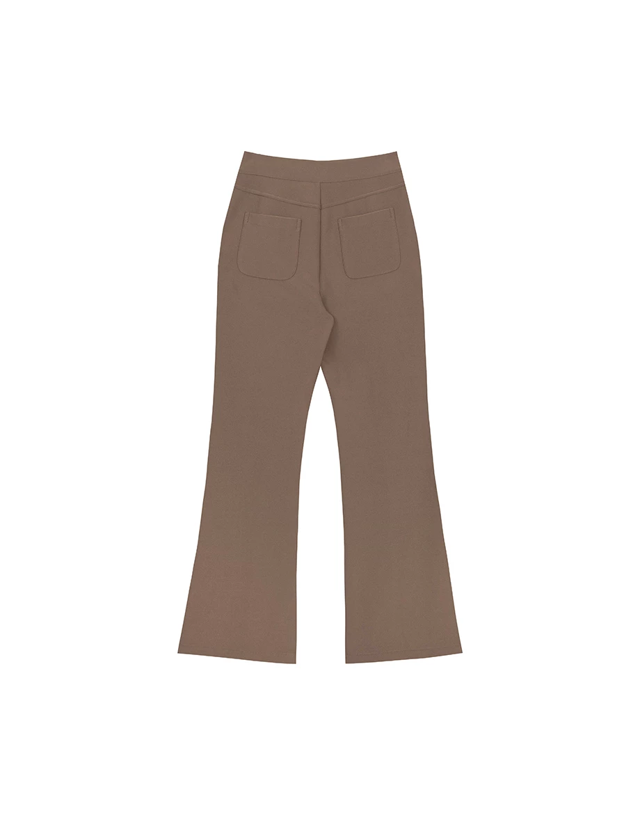 AIRY HOURGLASS High Waist Tailored Suit Flare Pants with Front Seam Detail