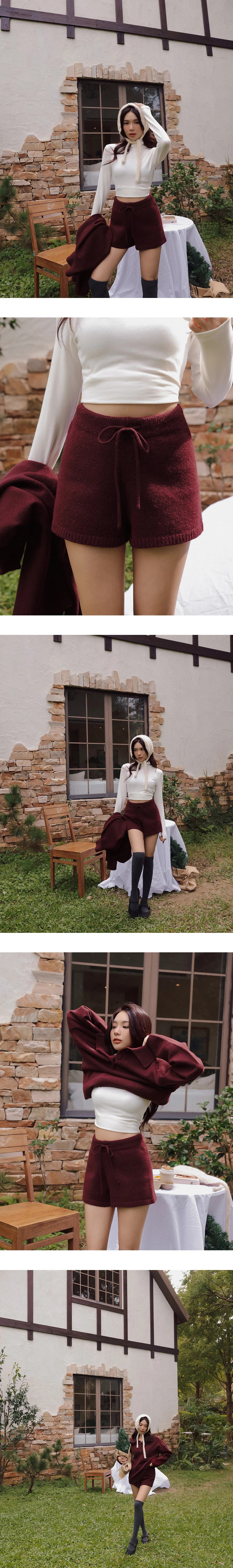 Cozy Plush Knit Drawstring Lounge Shorts (Solid/Striped) Cozy Plush Knit Drawstring Lounge Shorts (Solid/Striped)