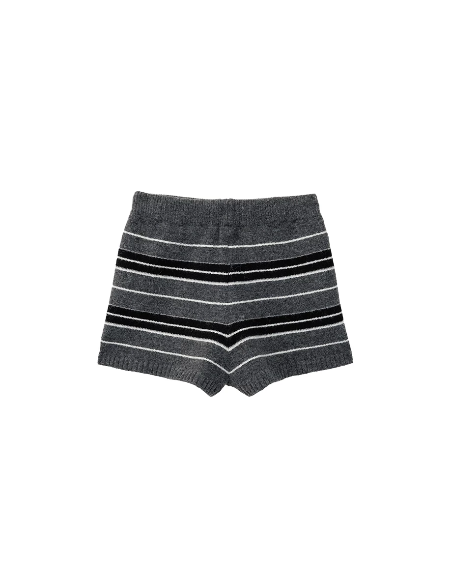 Cozy Plush Knit Drawstring Lounge Shorts (Solid/Striped) Cozy Plush Knit Drawstring Lounge Shorts (Solid/Striped)