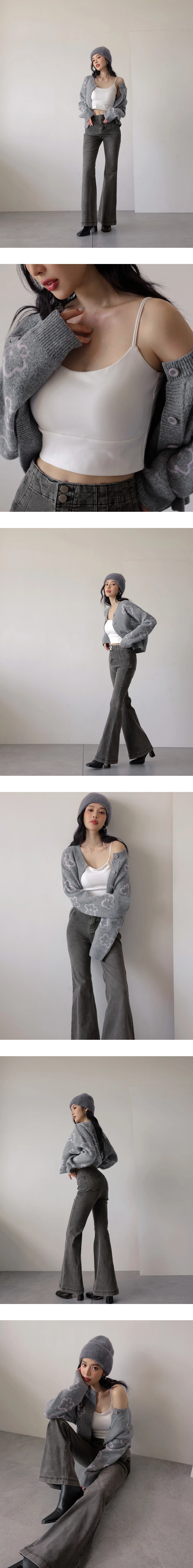 Structured Front Pleated High Waist Sculpt Fit Flared Jeans Denim Pants Structured Front Pleated High Waist Sculpt Fit Flared Jeans Denim Pants