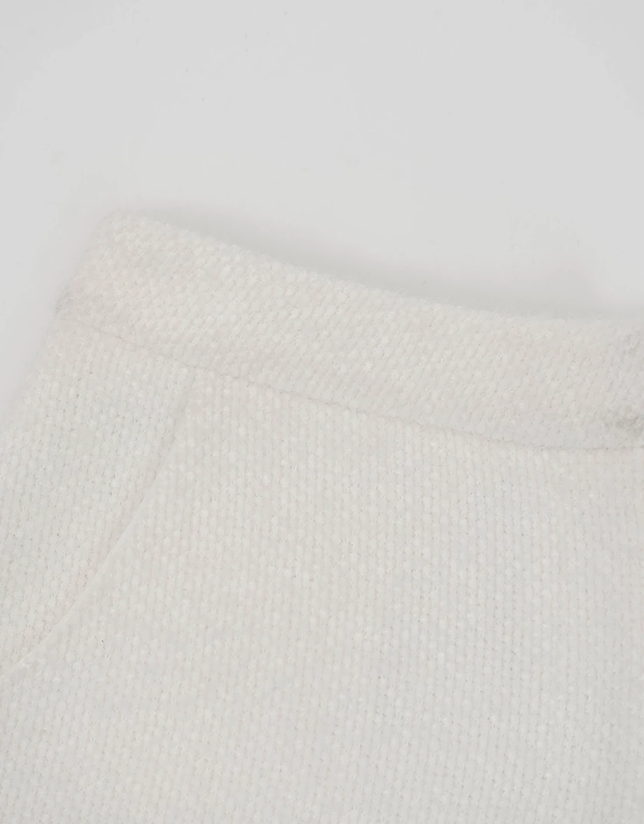 Soft Touch Fuzzy Textured Lounge Shorts with Pockets