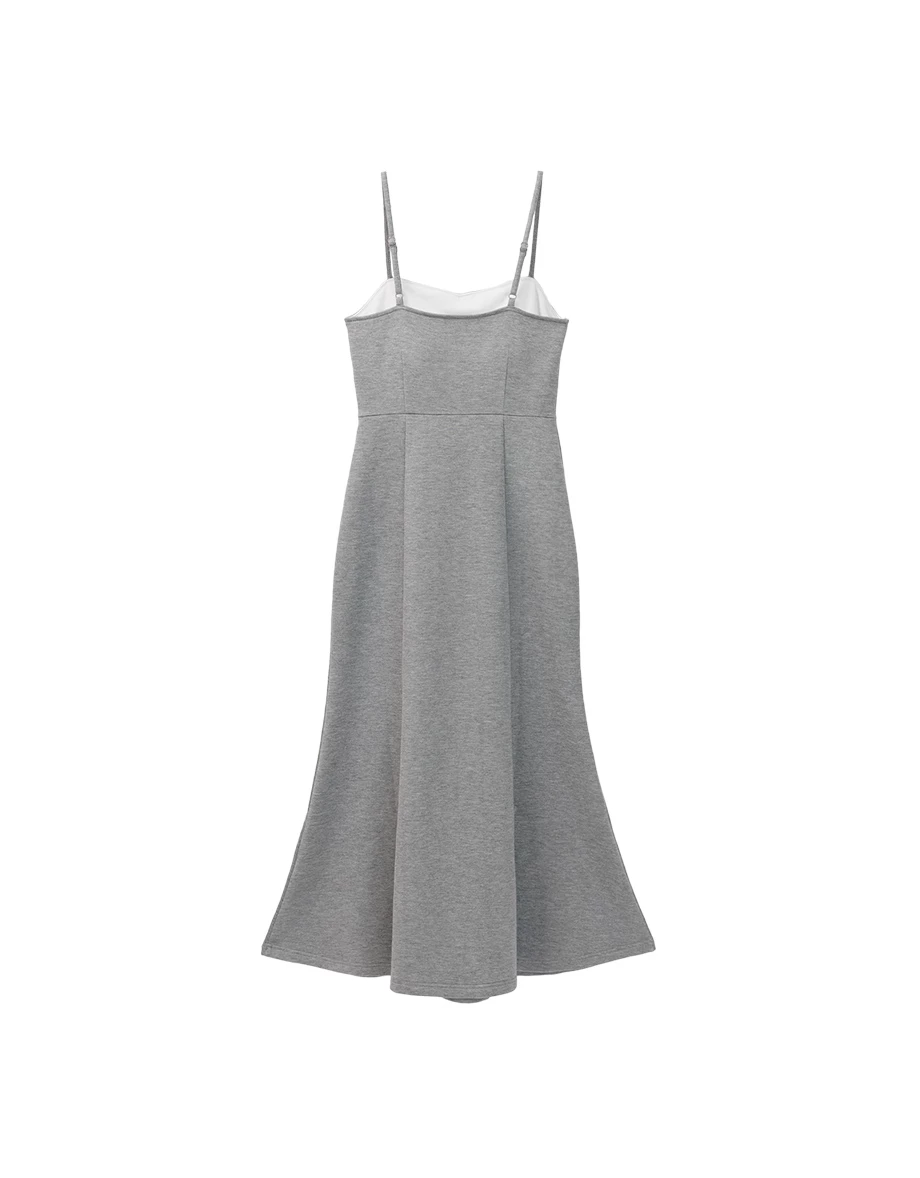 Solid Color Soft Knit Spaghetti Strap Padded Maxi Dress Solid Color Soft Knit Spaghetti Strap Padded Maxi Dress