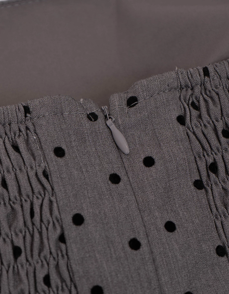 Adjustable Spaghetti Strap Pleated Padded Cami Mini Dress with Belt (Solid/Polka Dot) Adjustable Spaghetti Strap Pleated Padded Cami Mini Dress with Belt (Solid/Polka Dot)