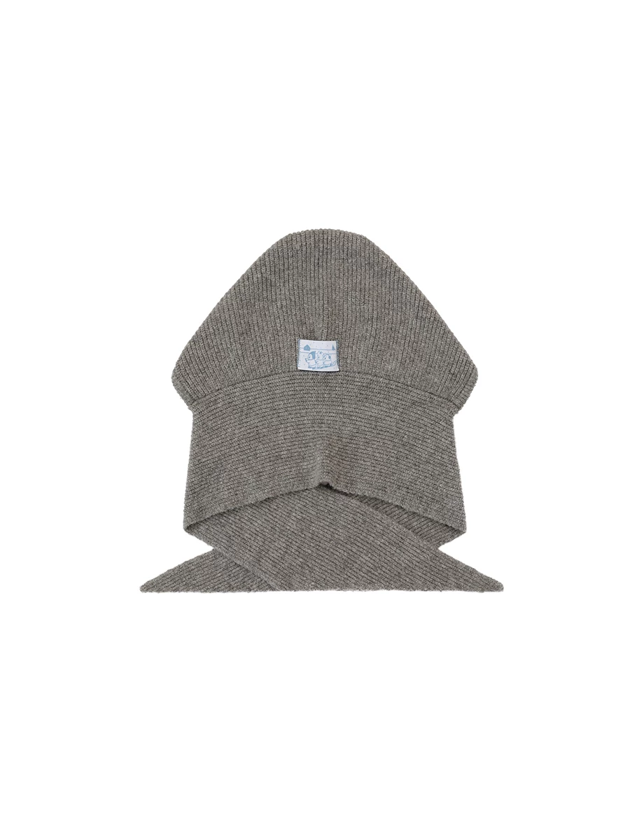 【DINOTAENG】Cable Knit Hooded Scarf 【DINOTAENG】Cable Knit Hooded Scarf