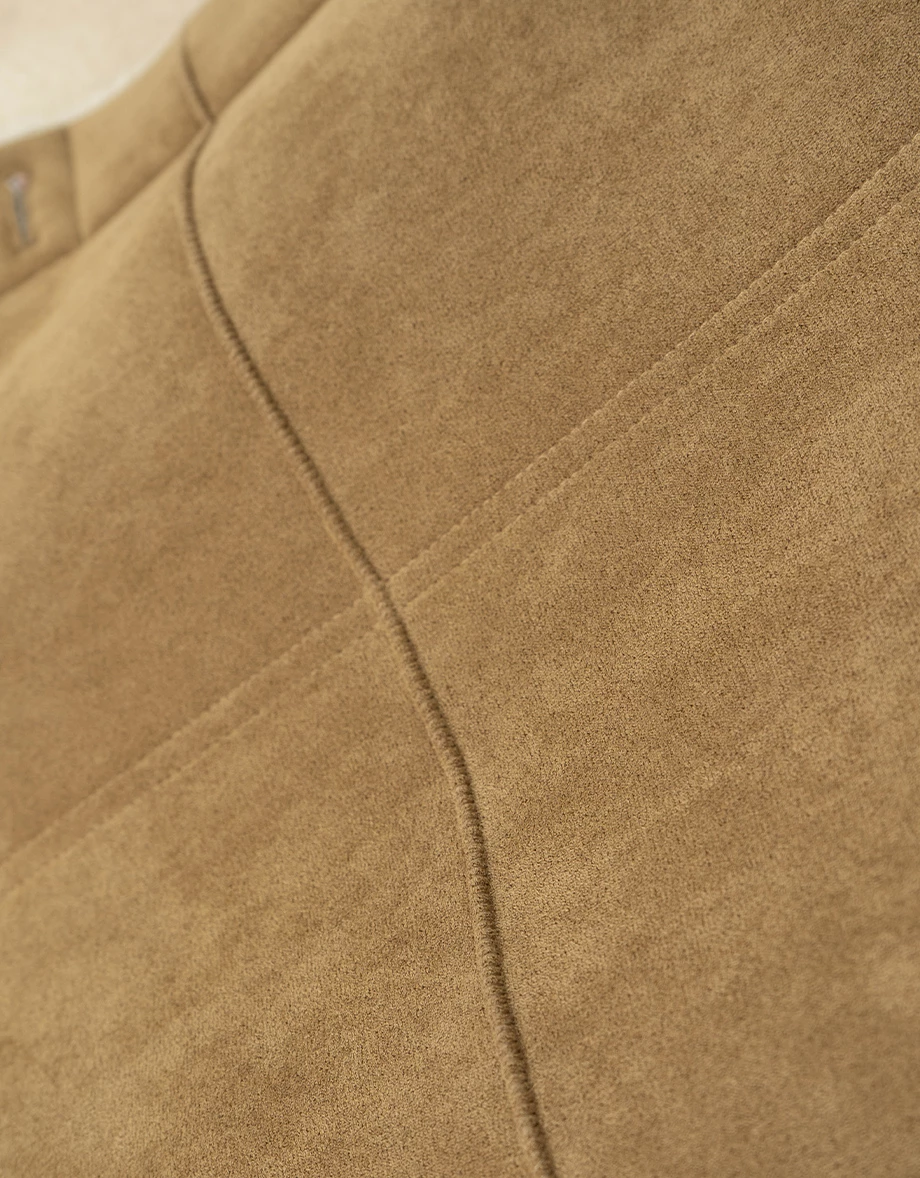 Oversized Reversible Faux Suede Shearling Jacket Oversized Reversible Faux Suede Shearling Jacket