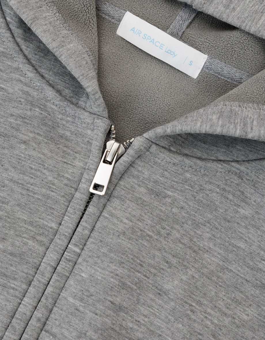 Basic Soft Cotton Blend Zip Up Hoodie Jacket Basic Soft Cotton Blend Zip Up Hoodie Jacket