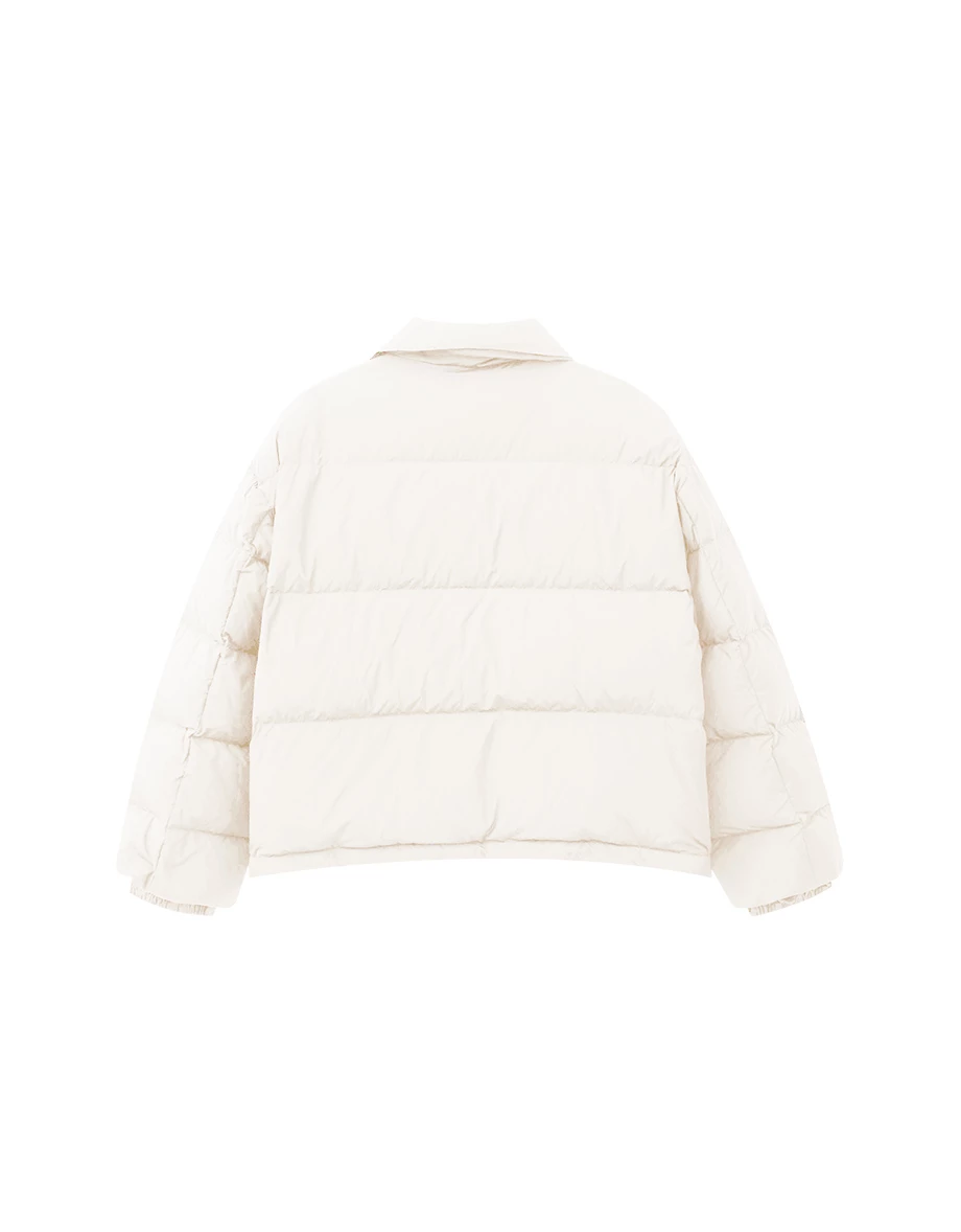 翻領長袖短版羽絨外套 翻領長袖短版羽絨外套