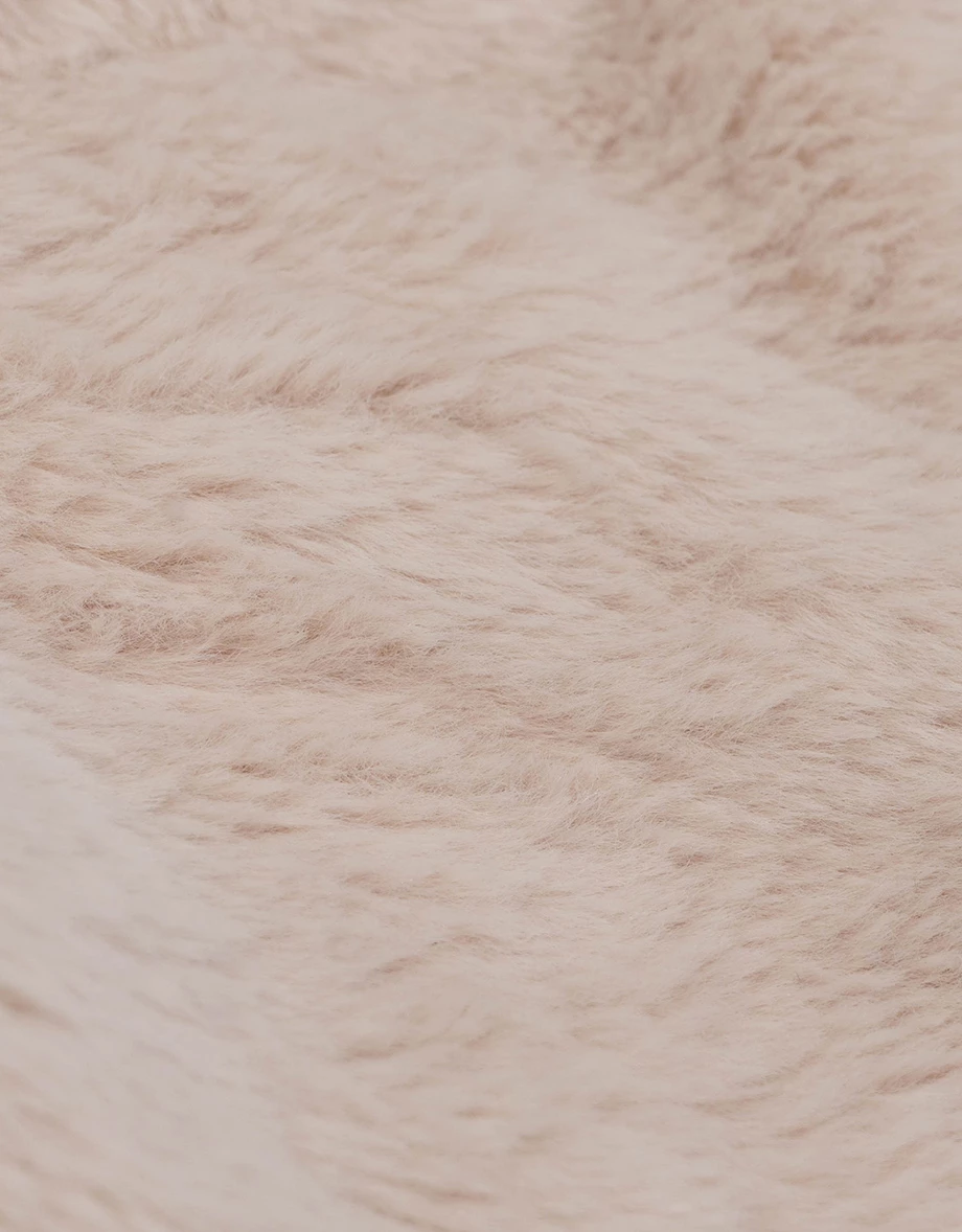 Fleece Lined Cropped Faux Leather Jacket with Fur Collar