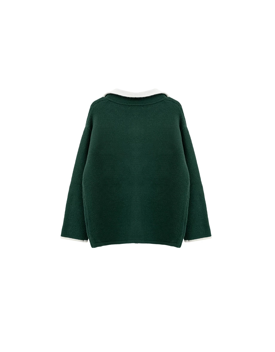 Oversized Soft Fuzzy Contrast Trim Half Zip Pullover Sweatshirt Oversized Soft Fuzzy Contrast Trim Half Zip Pullover Sweatshirt