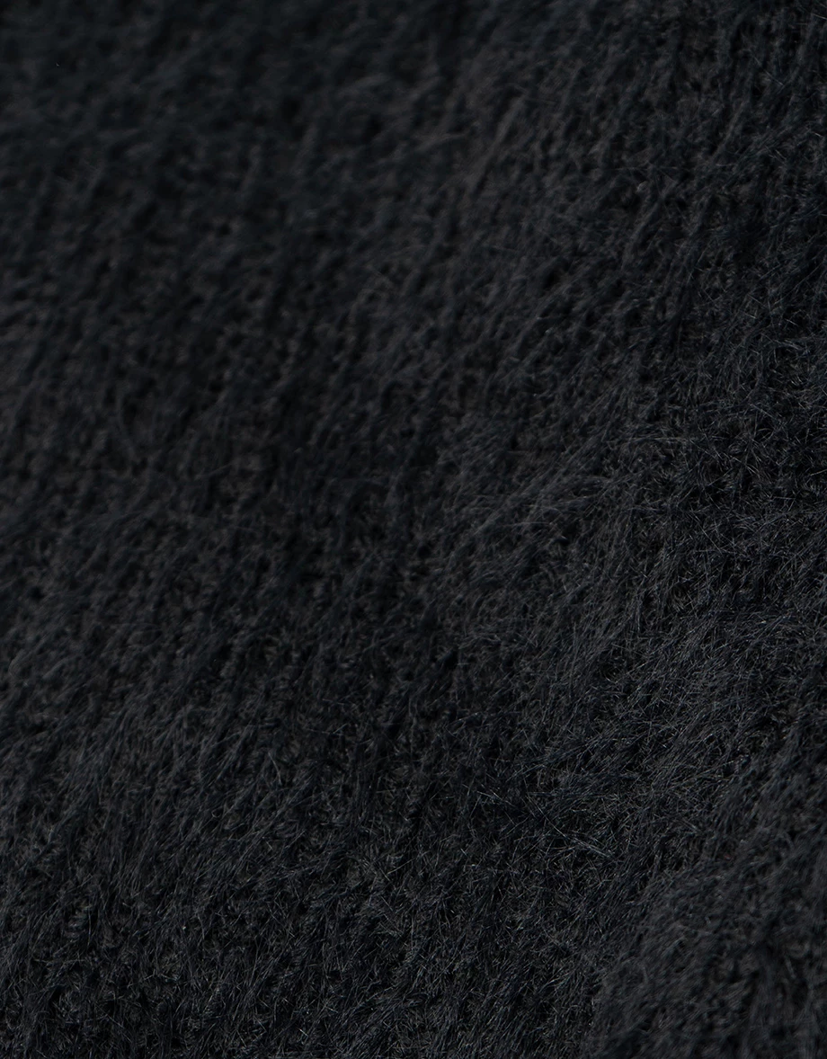 Soft Fuzzy Asymmetric Cut Out Shoulder Sweater Soft Fuzzy Asymmetric Cut Out Shoulder Sweater