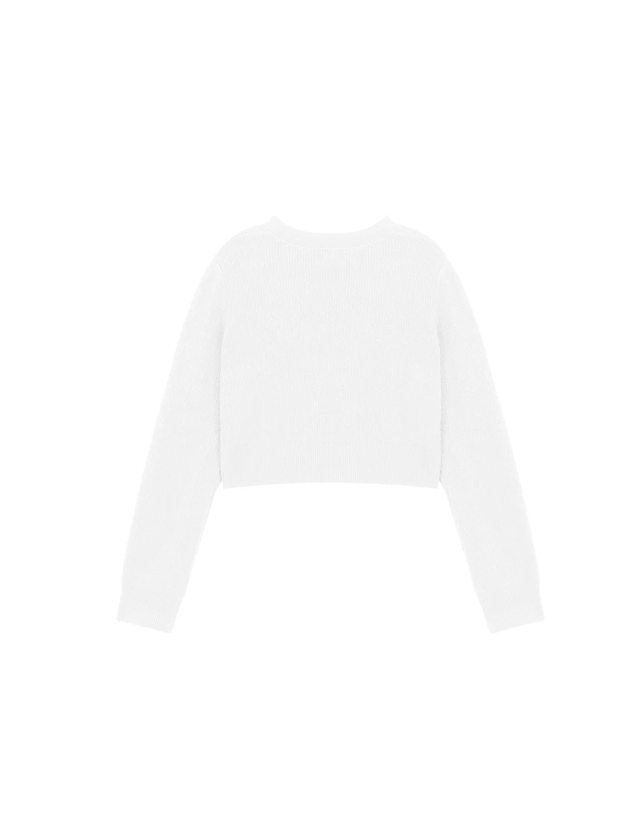 Soft Ribbed V Neck Button Front Knit Cropped Cardigan Soft Ribbed V Neck Button Front Knit Cropped Cardigan