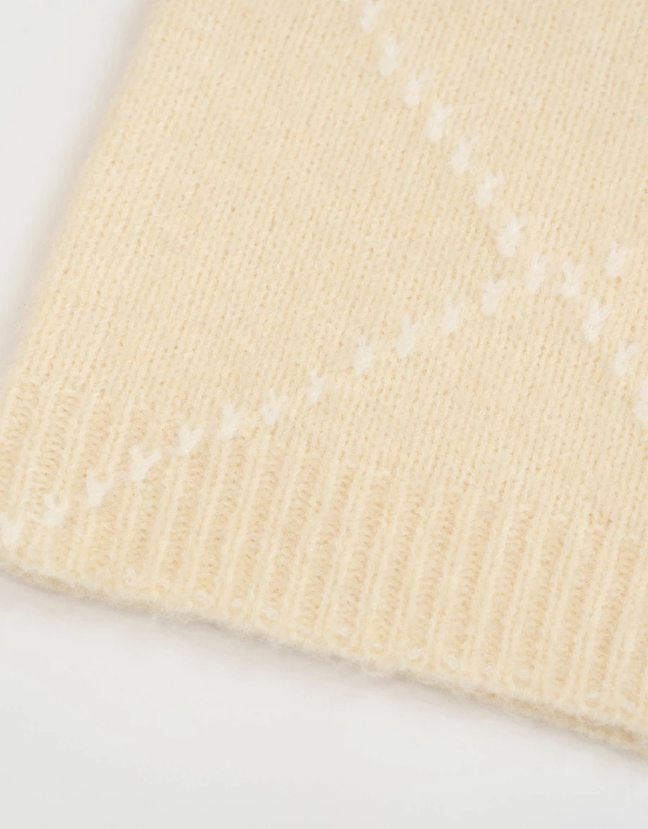 Oversized V Neck Argyle Knit Longline Sweater