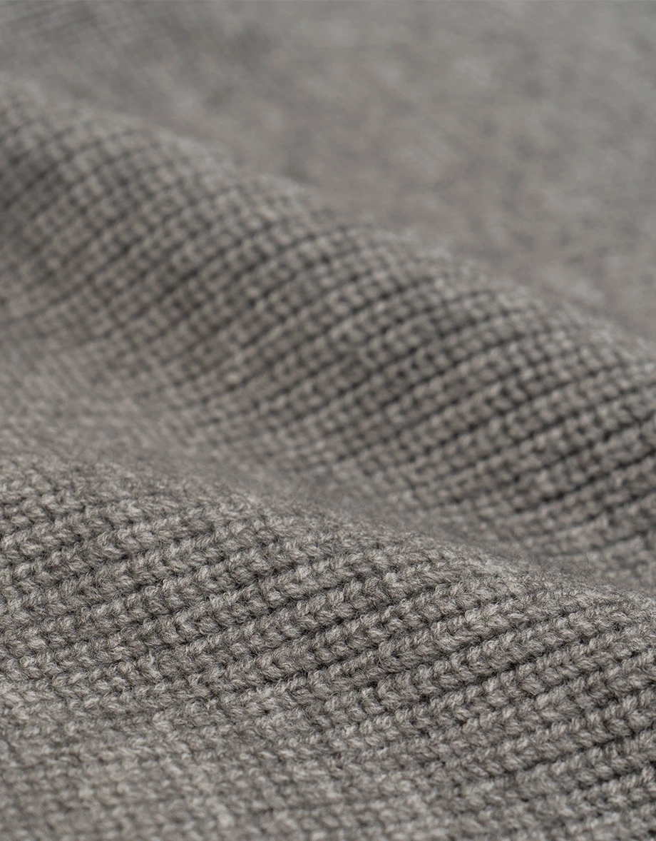 Asymmetric Neckline Oversized Lettering Jacquard Knit Sweater