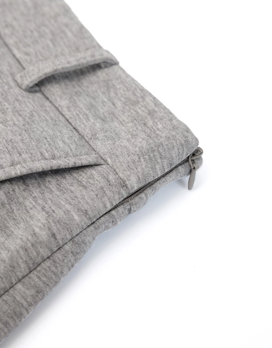 High Waist A Line Irregular Hem Skort