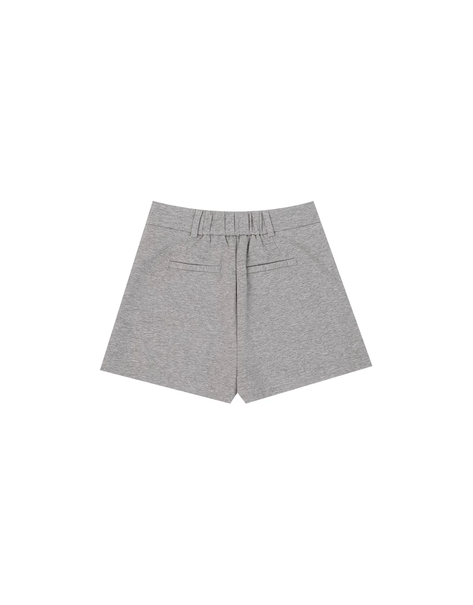 High Waist A Line Irregular Hem Skort