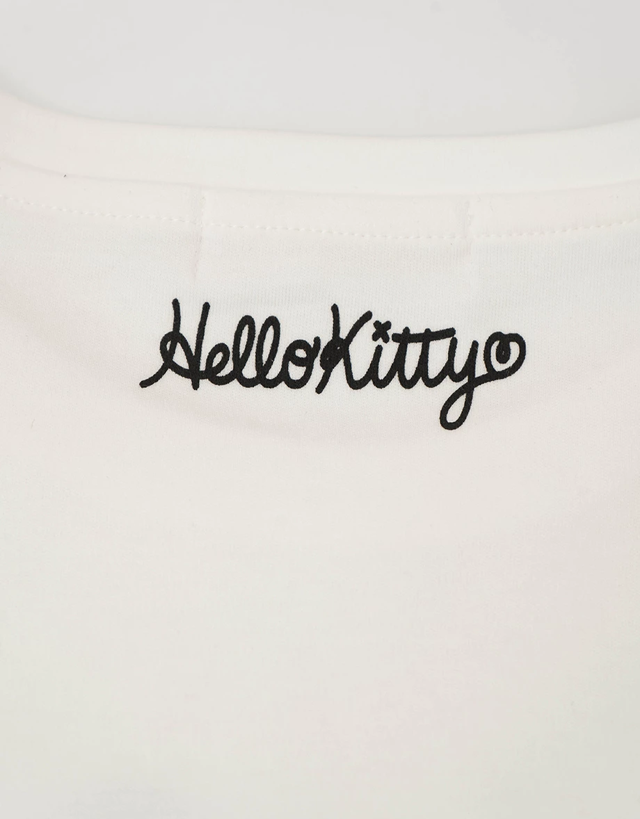 【Hello Kitty Collaboration】Front Print Classic Graphic Oversized Tee