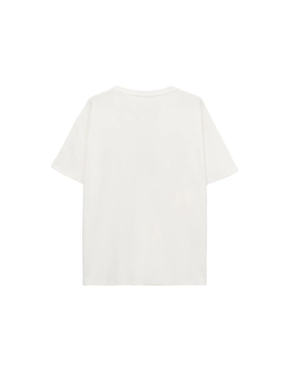 【Hello Kitty Collaboration】Graphic Print Loose Fit Crewneck Tee