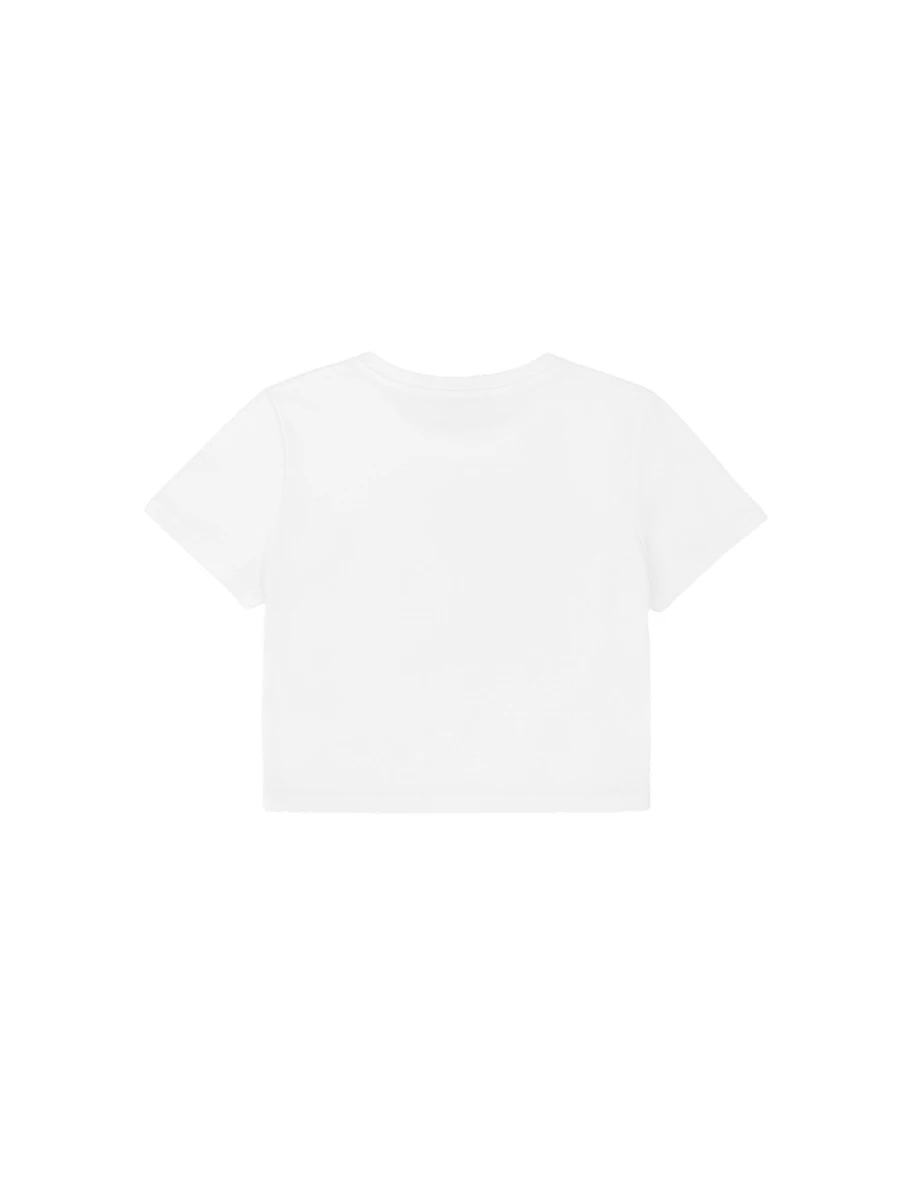 【Hello Kitty Collaboration】Signature Print Short Sleeve Graphic Crop Tee 【Hello Kitty Collaboration】Signature Print Short Sleeve Graphic Crop Tee