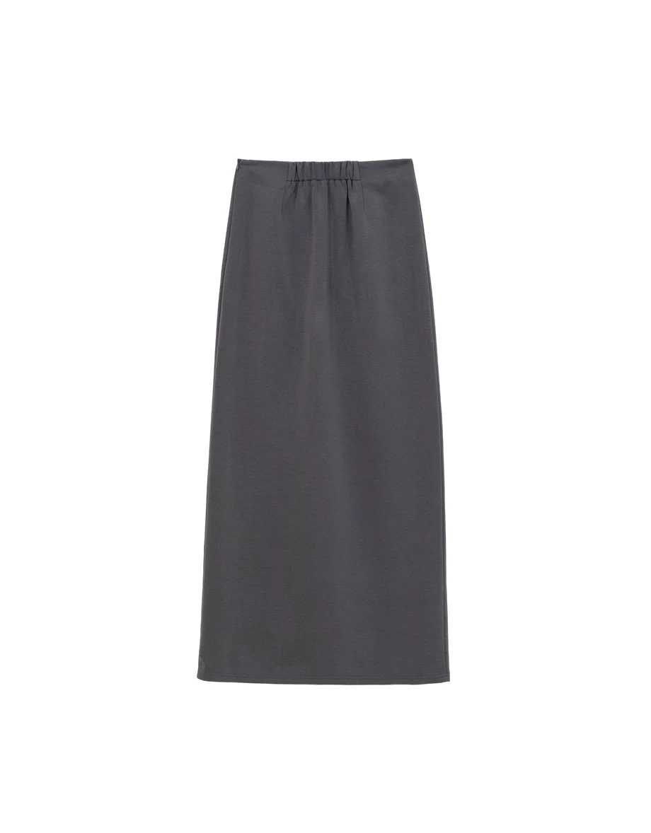 【AIRY HOURGLASS】 Skirt Panjang Slim High Waist Belahan Depan