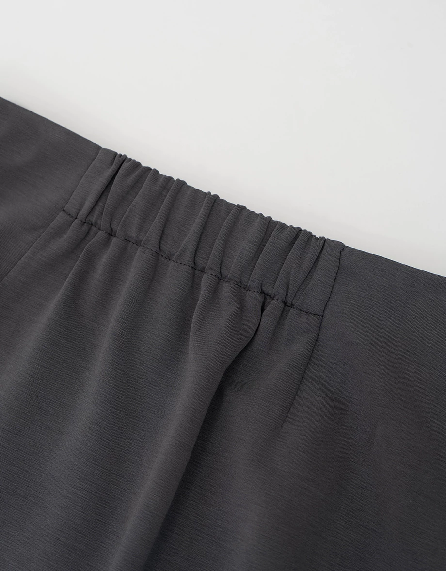 【AIRY HOURGLASS】 High Waist Front Slit Straight Maxi Tailored Skirt