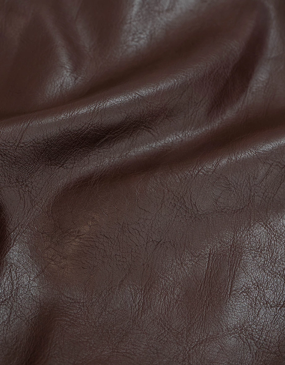 Oversized Zip Up Faux Leather Biker Jacket with Side Zip Pockets