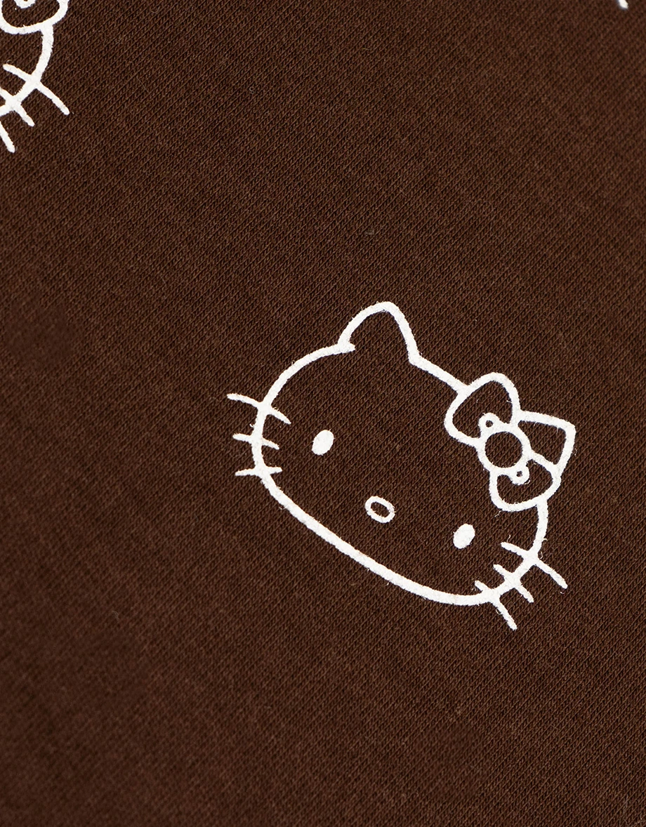 【Hello Kitty Collaboration】All Over Print Halter Camisole and Button Front Cardigan Set Wear 【Hello Kitty Collaboration】All Over Print Halter Camisole and Button Front Cardigan Set Wear