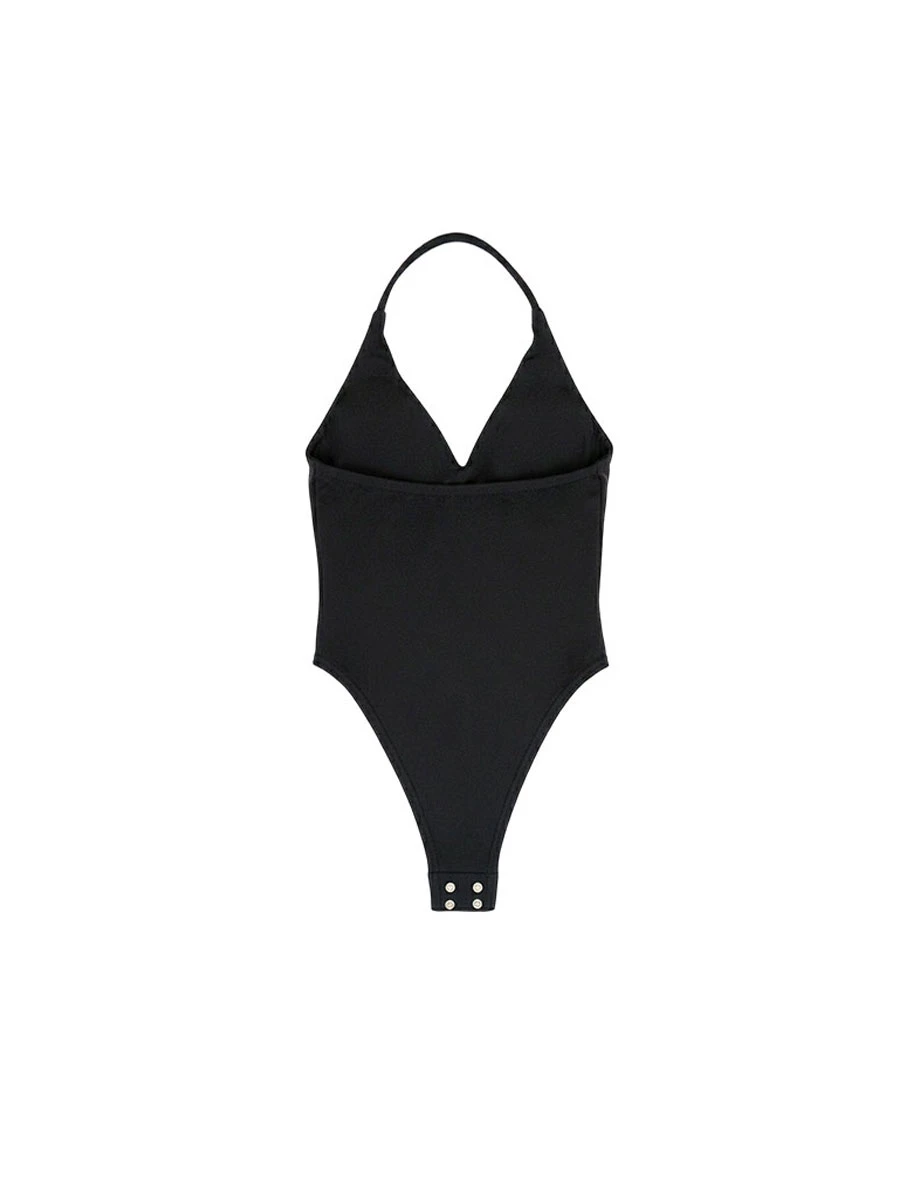 Bodycon Halter V Neck Backless Shaping Padded Bodysuit