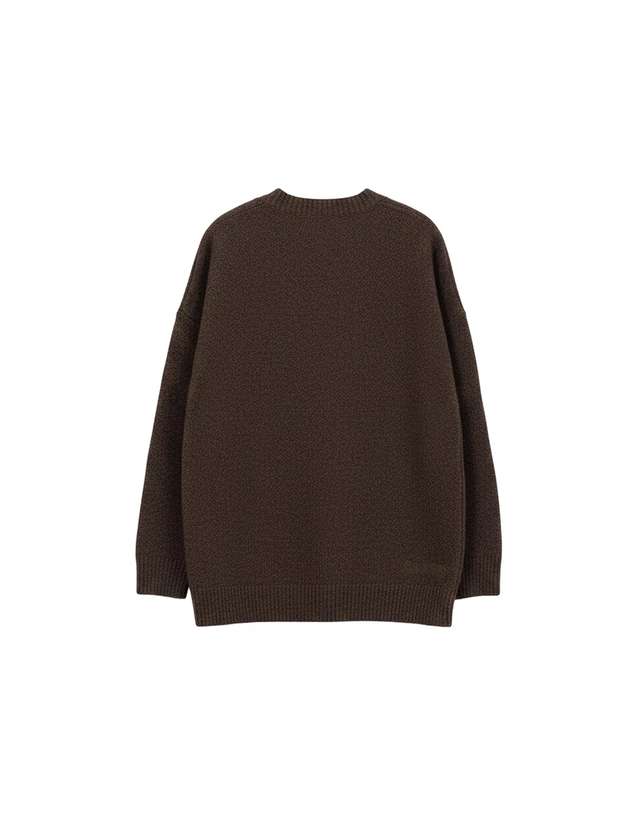 【Hello Kitty Collaboration】 Jacquard Knit Longline Oversized Sweater