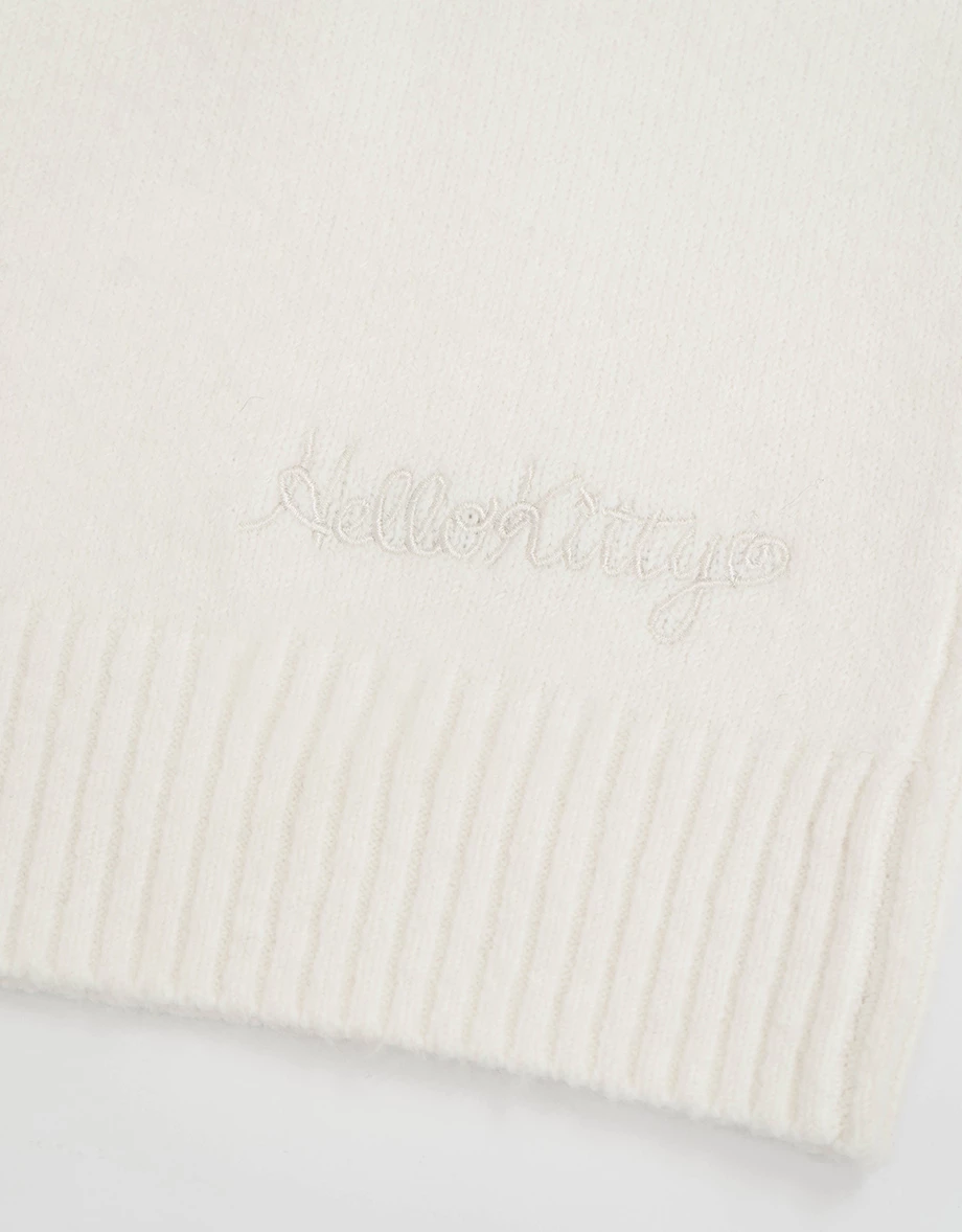 【Hello Kitty Collaboration】 Jacquard Knit Longline Oversized Sweater 【Hello Kitty Collaboration】 Jacquard Knit Longline Oversized Sweater