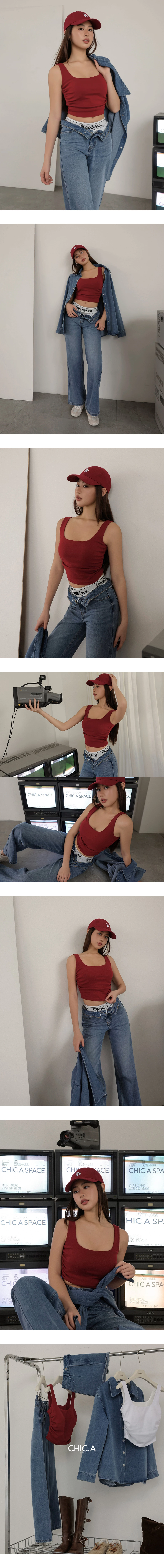 Ruched Side Wide Strap Square Neck Fitted Crop Padded Tank Top Ruched Side Wide Strap Square Neck Fitted Crop Padded Tank Top