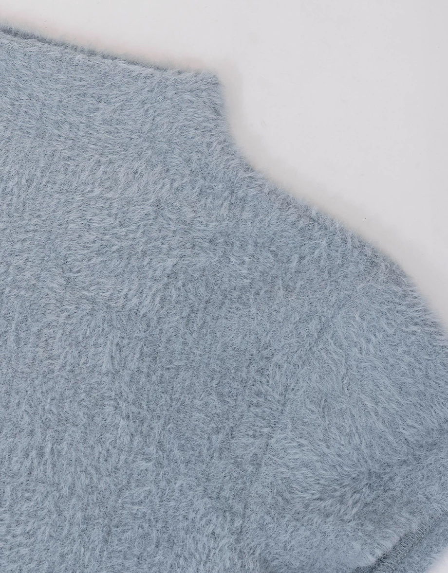 立領短袖絨毛短版上衣 立領短袖絨毛短版上衣