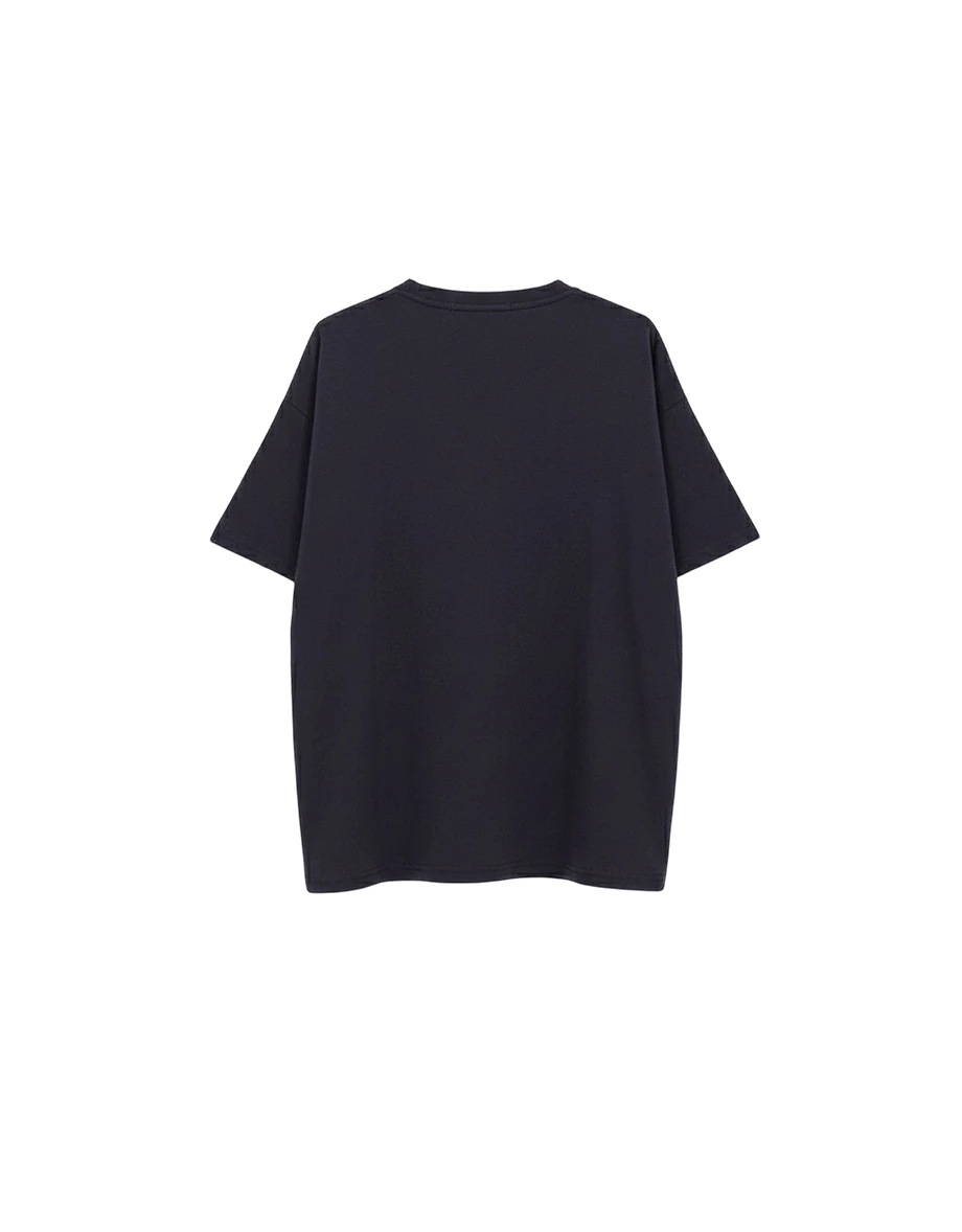 【DINOTAENG】印花小圖圓領短袖寬版TEE 【DINOTAENG】印花小圖圓領短袖寬版TEE