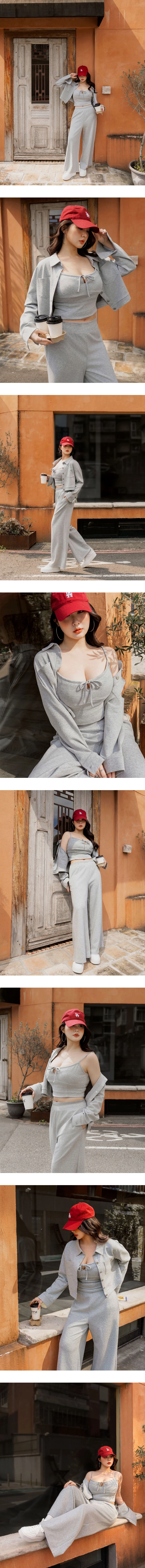 【AIRY HOURGLASS】Spread Collar Cropped Snap Button Shirt Jacket