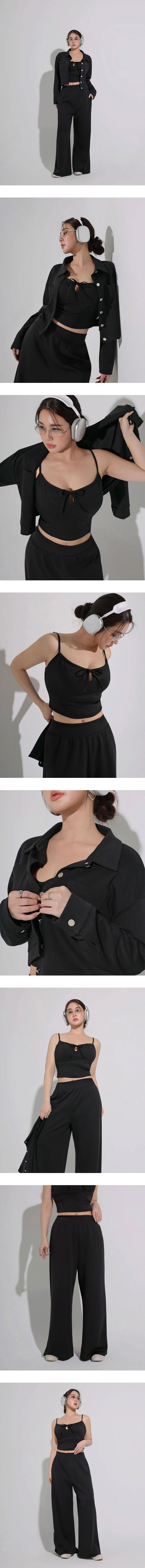 【AIRY HOURGLASS】Spread Collar Cropped Snap Button Shirt Jacket