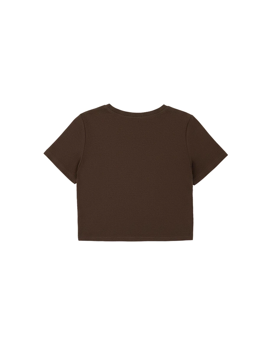 【Hello Kitty Collaboration】Signature Print Short Sleeve Graphic Crop Tee 【Hello Kitty Collaboration】Signature Print Short Sleeve Graphic Crop Tee