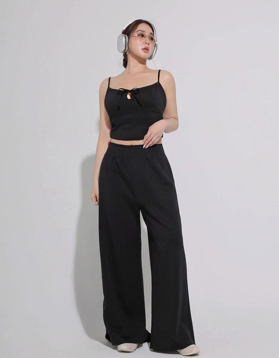 【AIR空氣棉零重力】高腰直筒寬褲