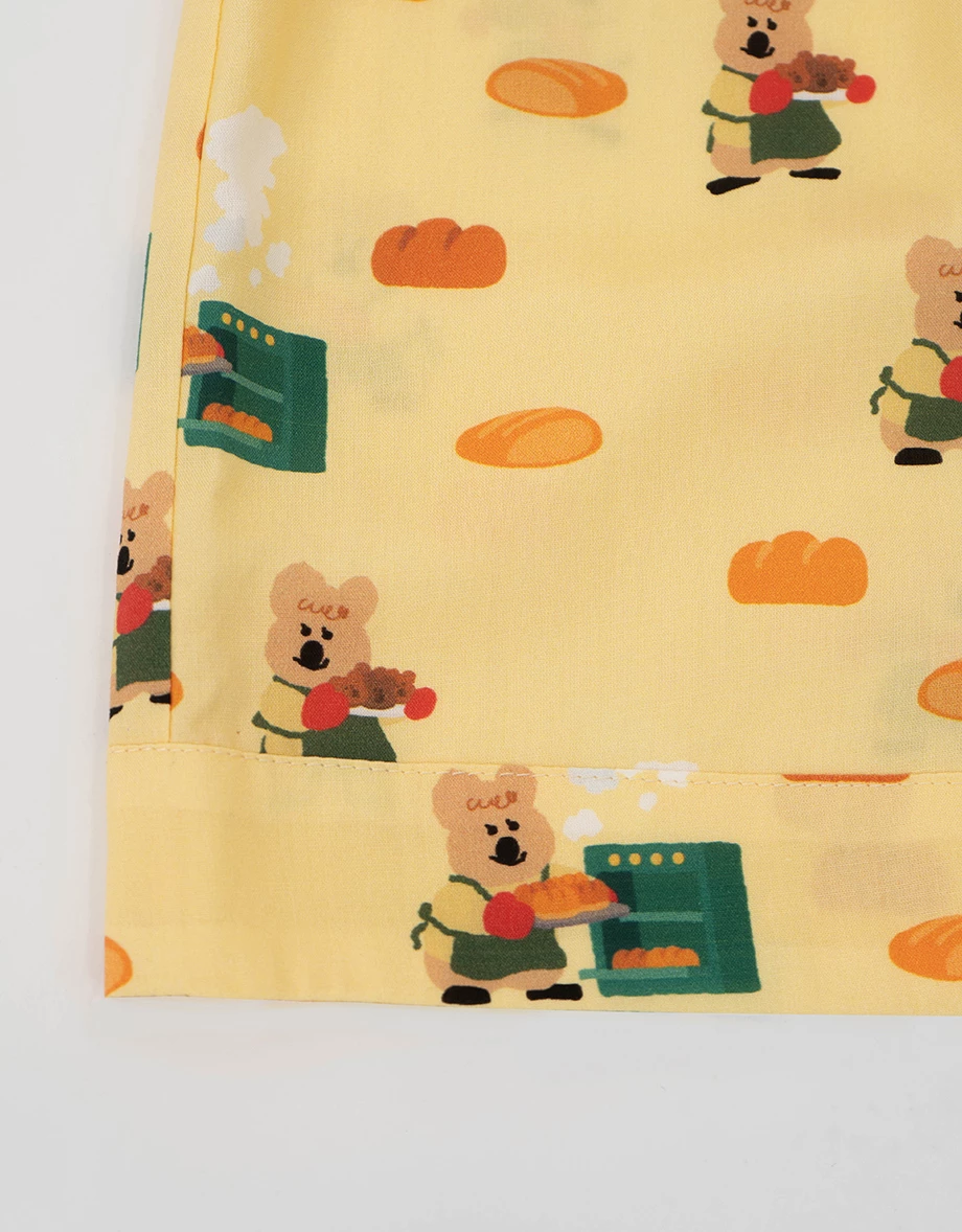 【DINOTAENG】印花短袖上衣短褲家居服套裝