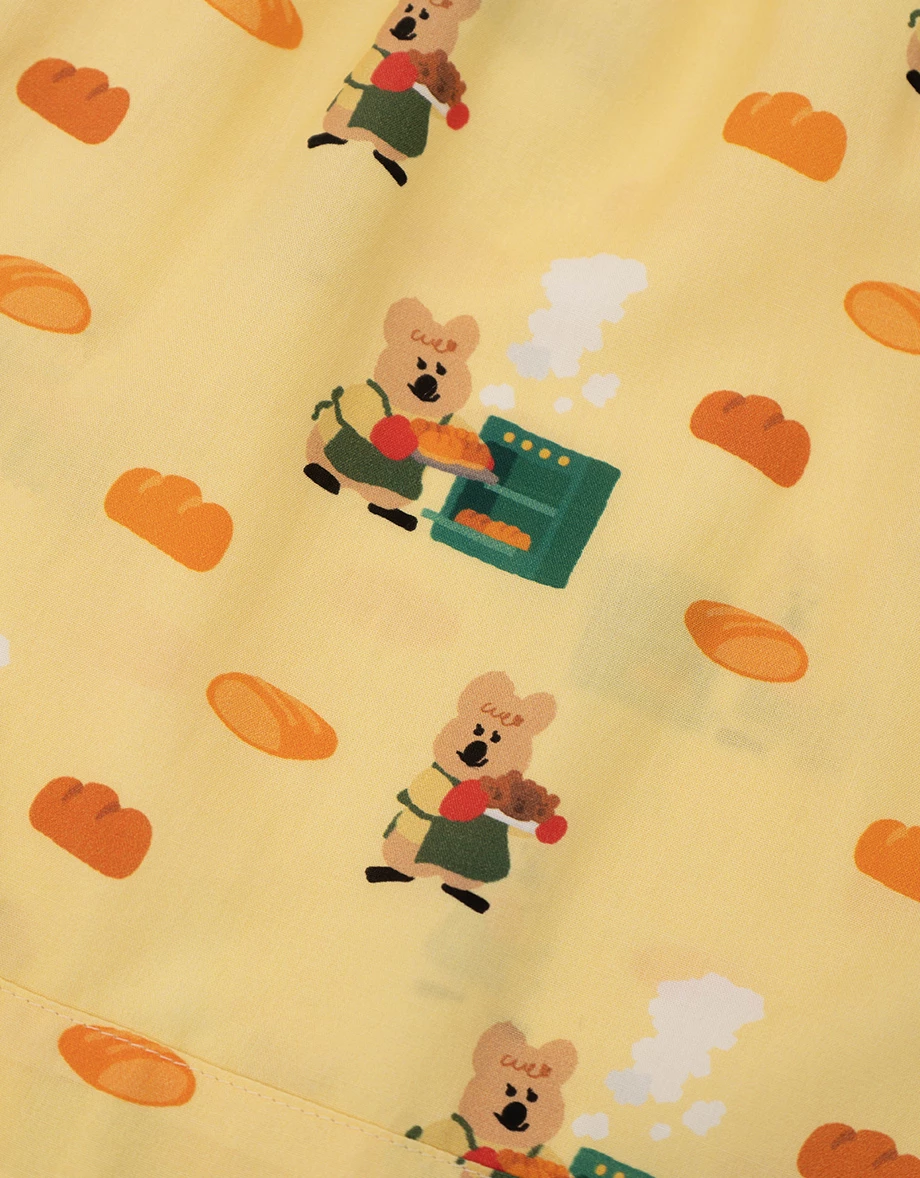 【DINOTAENG】印花短袖上衣短褲家居服套裝